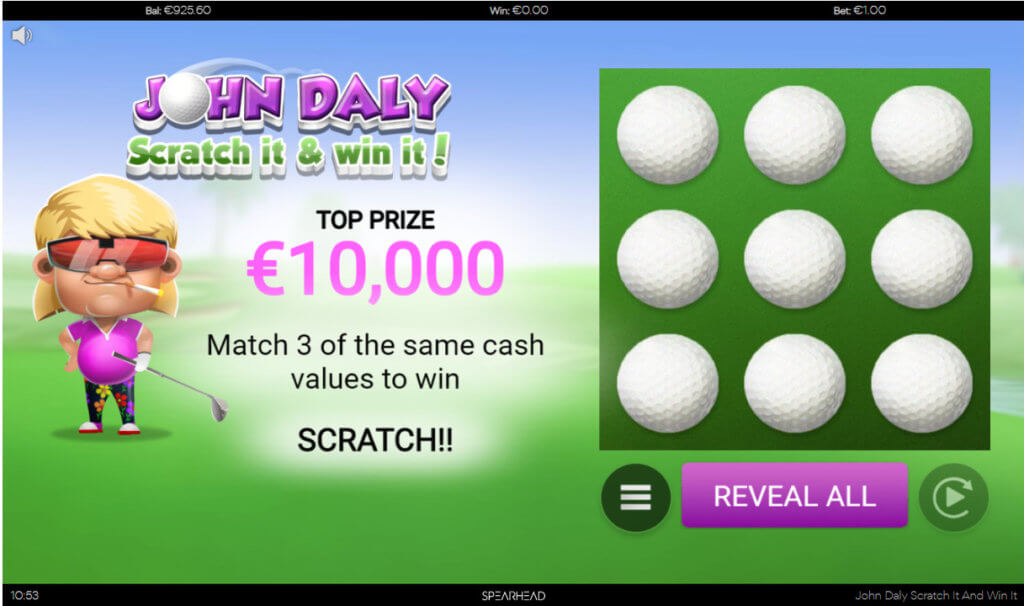 John Daly Scratch It And Win It Screenshot 6