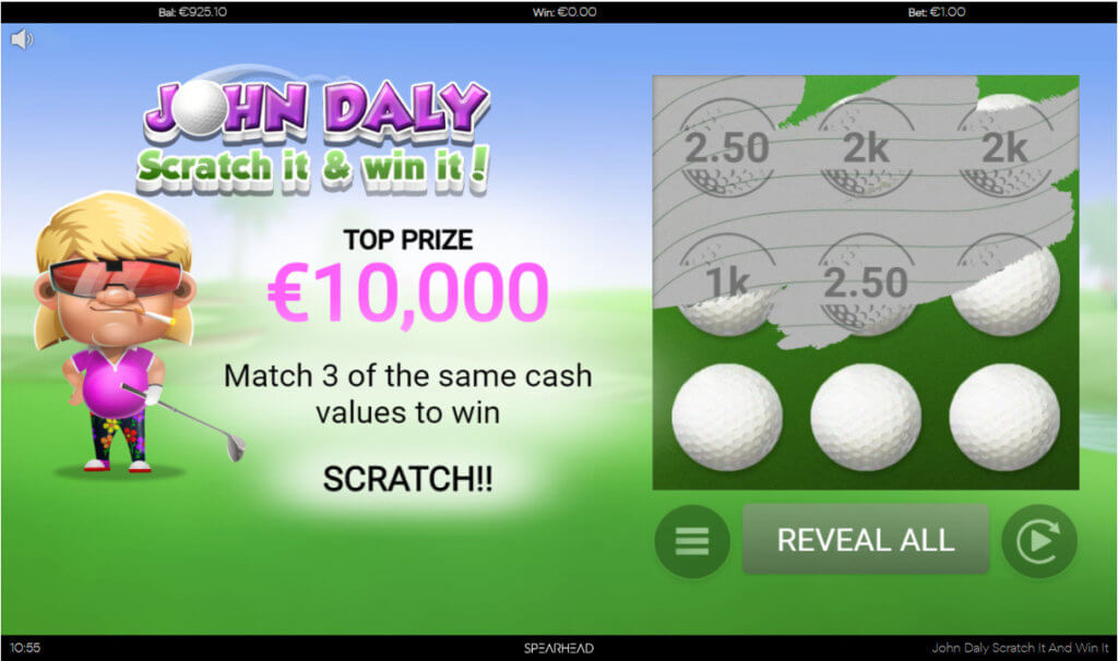 John Daly Scratch It And Win It Screenshot 7