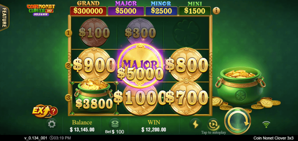 Coin Nonet Clover 3×3 Screenshot 1