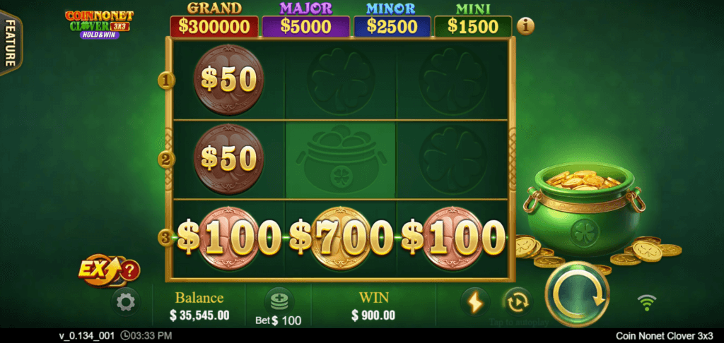 Coin Nonet Clover 3×3 Screenshot 3