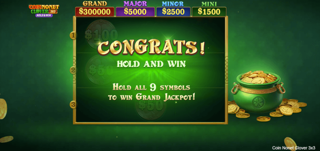 Coin Nonet Clover 3×3 Screenshot 4