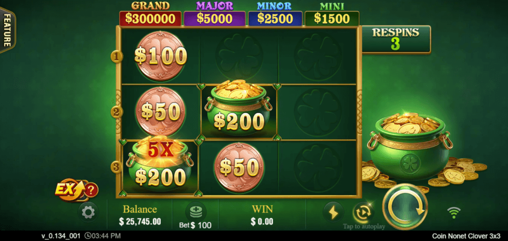 Coin Nonet Clover 3×3 Screenshot 5