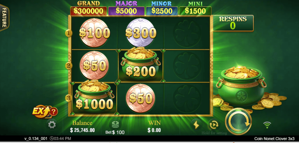 Coin Nonet Clover 3×3 Screenshot 6